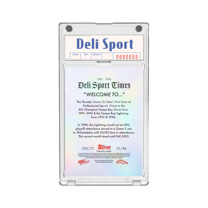 Deli Sport Card T-2 1991 Authentic Roof Relic