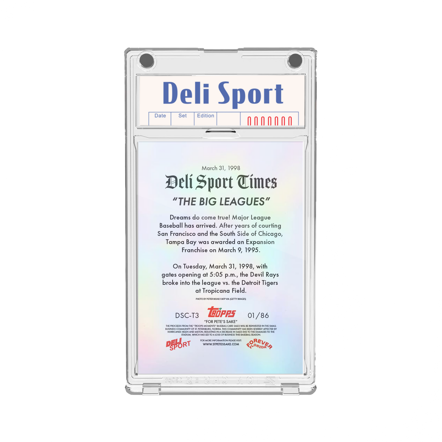 Deli Sport Card T-3 1998 Authentic Roof Relic